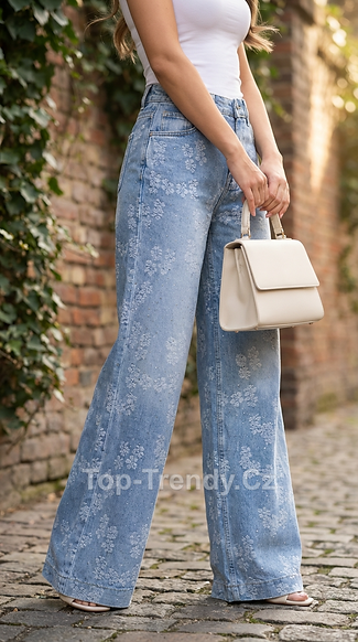 JEANS FLORATA
